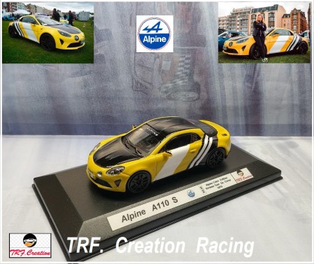 Alpine  A110 S Color Edition  version Tour de Corse 75  Ref.99  Tarif  70 euro